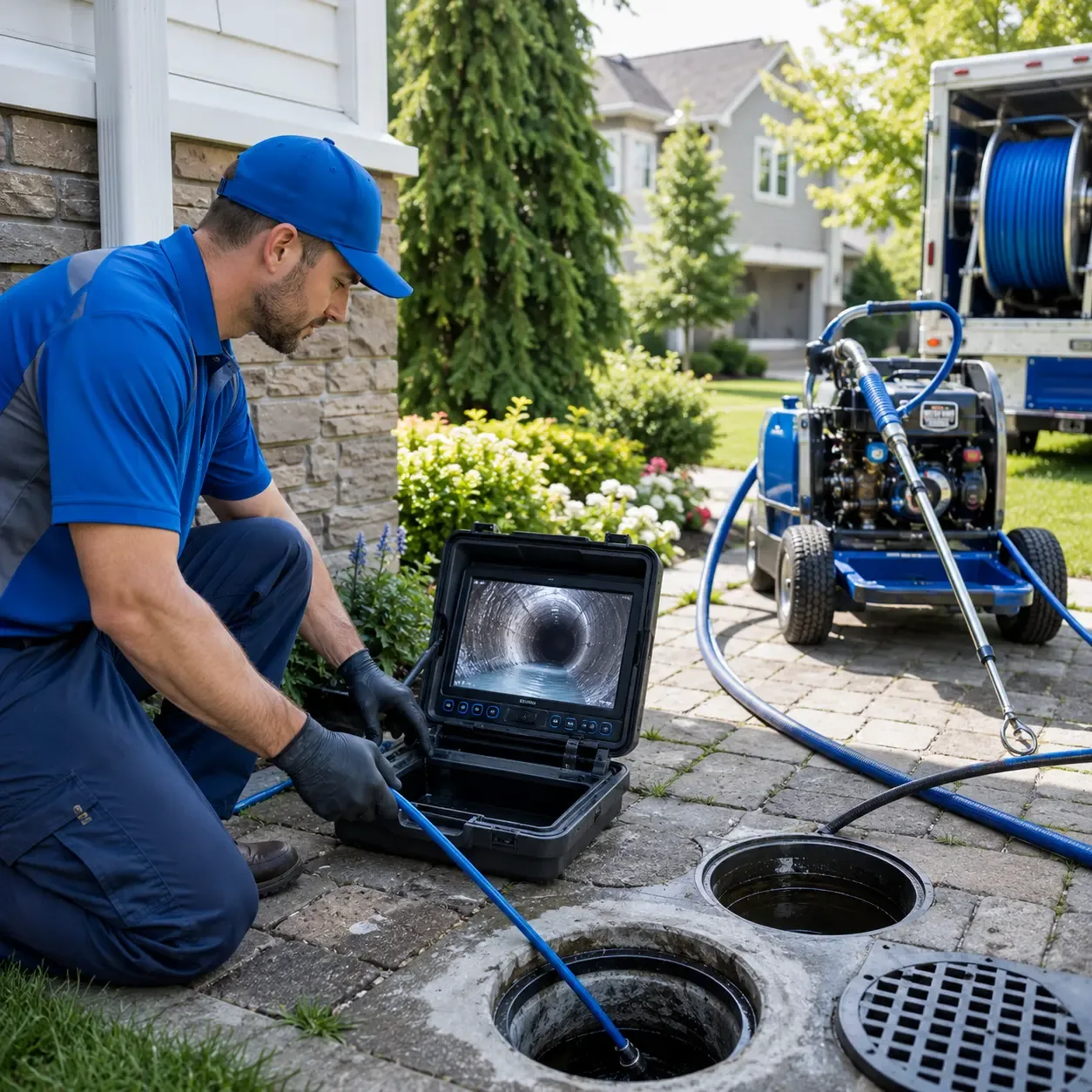 Outdoor drain cleaning professionals serving Scotland Neck, NC